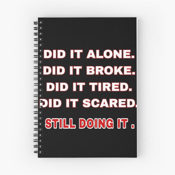 Item preview, Did It Alone Did It Broke Still Doing It - Red Bold Motivation designed and sold by 101-Stor.