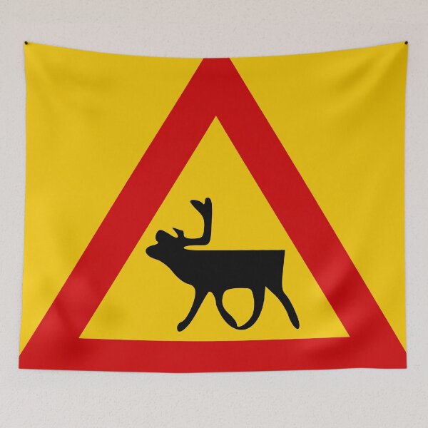 Item preview, Reindeer! (Hreindýr) - Icelandic Road Signs designed and sold by Signs of Iceland.