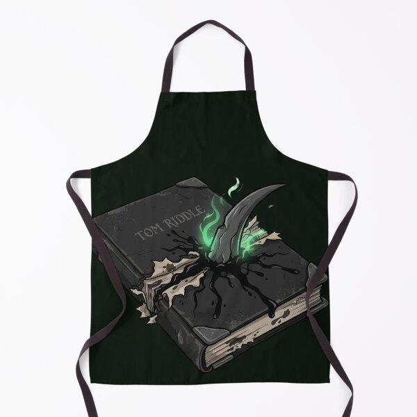Item preview, Basilisk Fang Pierced Dark Magic Diary - Enchanted Horcrux Spellbook Illustration designed and sold by KreonaTime.