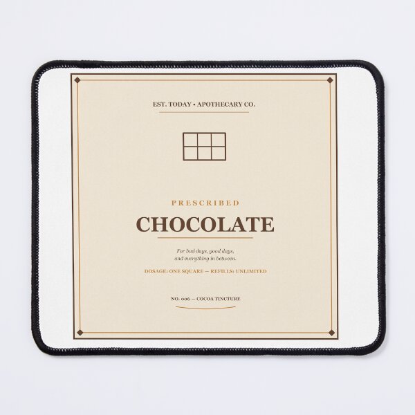 Item preview, Prescribed Chocolate Vintage Apothecary Label Sticker designed and sold by Mega-Shopping.