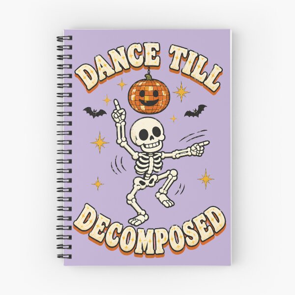 Item preview, Dance Till Decomposed Skeleton Pumpkin Disco Halloween Funny Design designed and sold by  MAD's Recreation Studio.