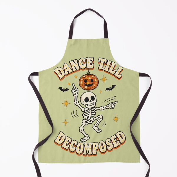 Item preview, Dance Till Decomposed Skeleton Pumpkin Disco Halloween Funny Design designed and sold by MAD's Recreation Studio.
