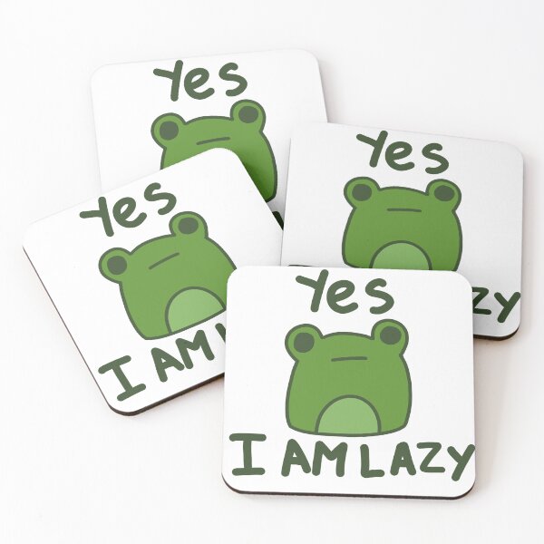 Item preview, Lazy frog | Cute Illustration  designed and sold by Halo Design.