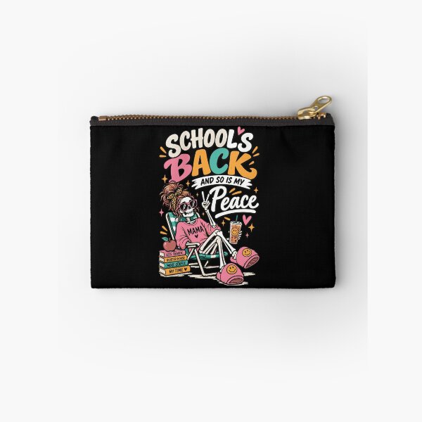 Item preview, School’s Back and So Is My Peace | Funny Back to School Mom designed and sold by Sunday.Supply.