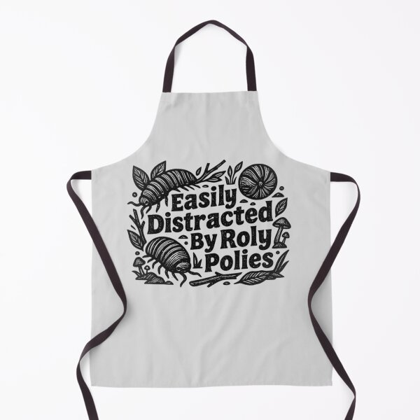 Item preview, Easily Distracted By Roly Polies Funny Isopod Linocut Art designed and sold by MarCinu Art.