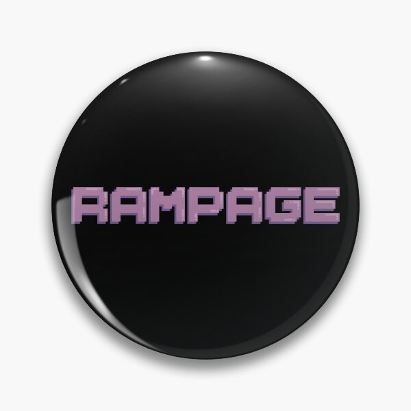Artikelvorschau, Rampage Gaming Zitat Pixel-Art-Aufkleber entworfen und verkauft von alexmaushaus.