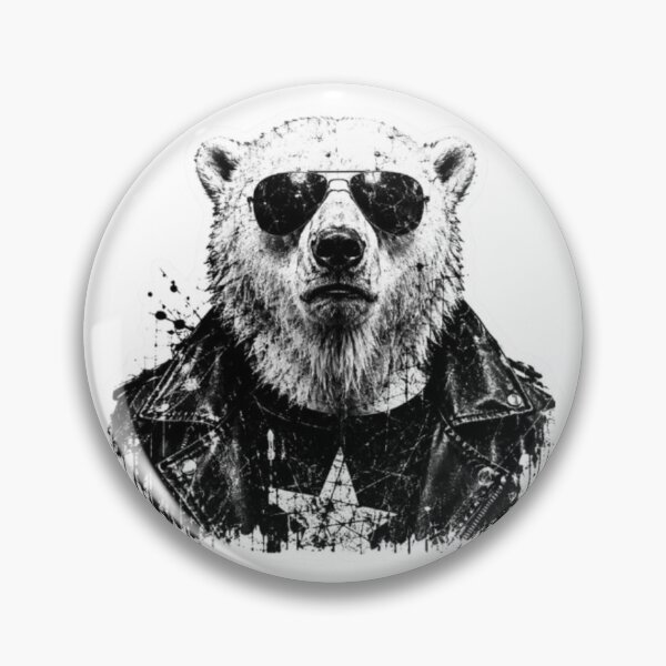 Item preview, Badass Polar Bear designed and sold by Snurly.