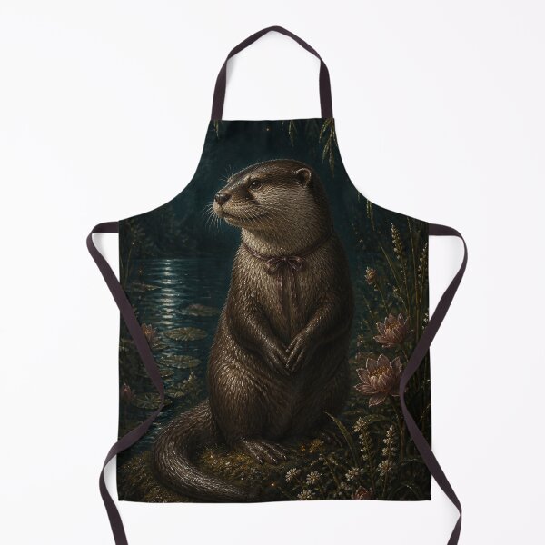 Item preview, River Otter with Water Lilies designed and sold by The-Art-of-D.