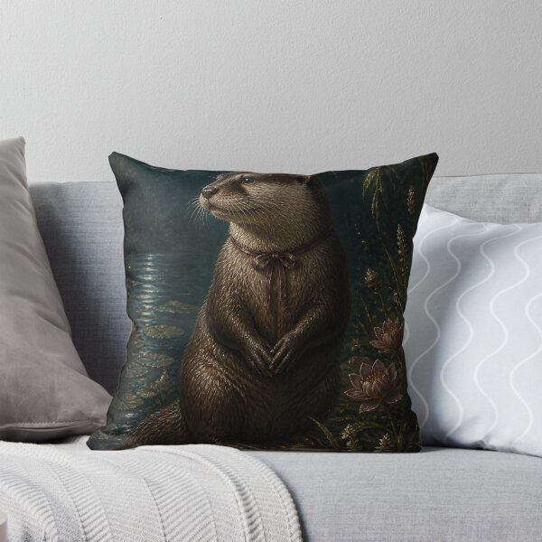 Item preview, River Otter with Water Lilies designed and sold by The-Art-of-D.