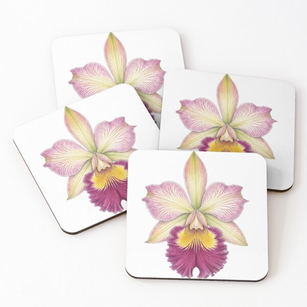 Item preview, Exotic Pink Cattleya Orchid Botanical designed and sold by GanethViolette0.