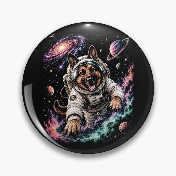 Item preview,   Cosmic German Shepherd Dog Astronaut Galaxy Adventure | Colorful Space Fantasy Art designed and sold by SOUFIANE1991.