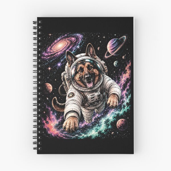 Item preview,   Cosmic German Shepherd Dog Astronaut Galaxy Adventure | Colorful Space Fantasy Art designed and sold by SOUFIANE1991.