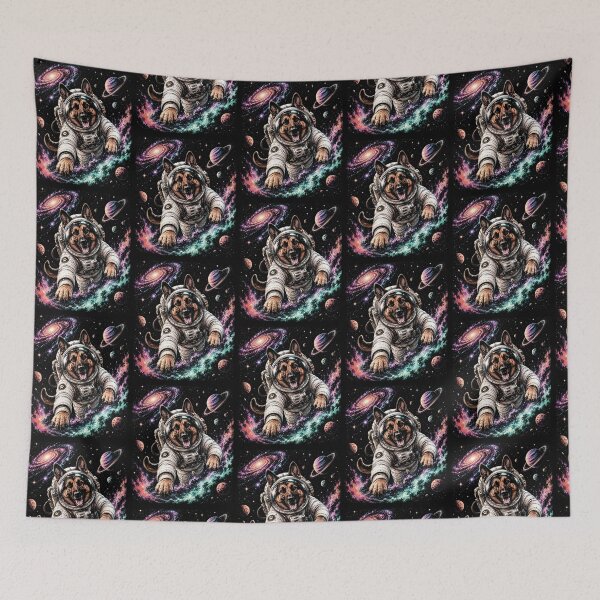 Item preview,   Cosmic German Shepherd Dog Astronaut Galaxy Adventure | Colorful Space Fantasy Art designed and sold by SOUFIANE1991.