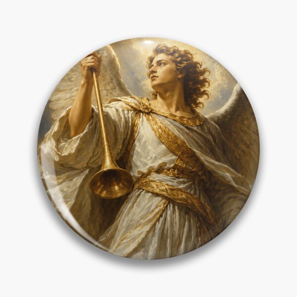 Item preview, Archangel Holding Golden Trumpet  designed and sold by GenesisArtis.