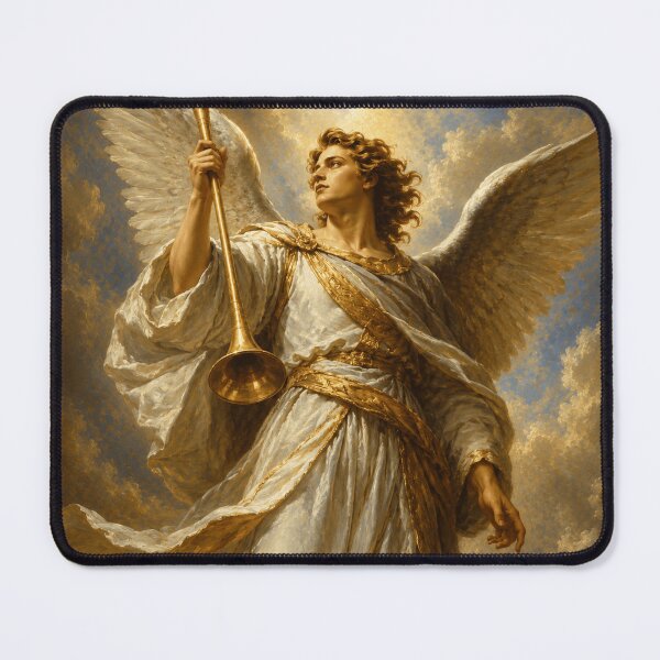 Item preview, Archangel Holding Golden Trumpet designed and sold by GenesisArtis.