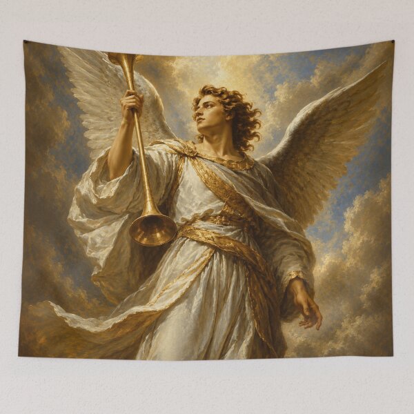 Item preview, Archangel Holding Golden Trumpet  designed and sold by GenesisArtis.