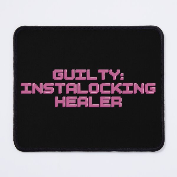 Item preview, Guilty: Instalocking Healer Gaming Quote Pixel Art Decal designed and sold by alexmaushaus.