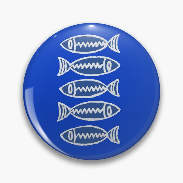 Item preview, Five blue fishies designed and sold by SombreroDoodles.