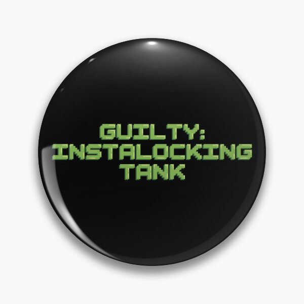 Item preview, Guilty: Instalocking Tank Gaming Quote Pixel Art Decal designed and sold by alexmaushaus.