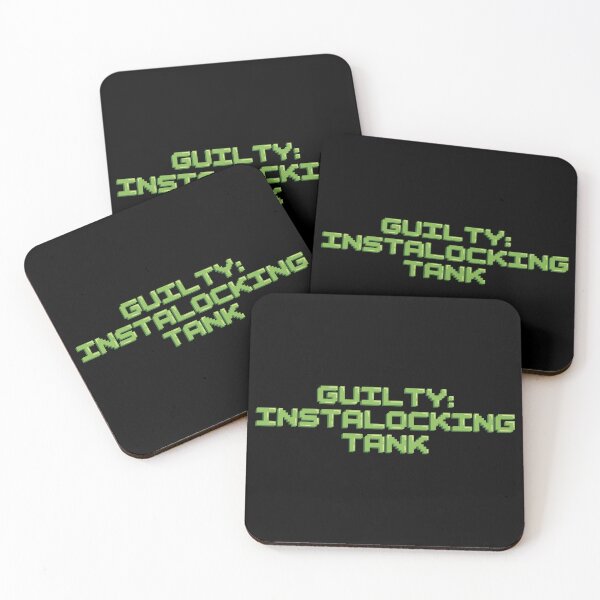 Item preview, Guilty: Instalocking Tank Gaming Quote Pixel Art Decal designed and sold by alexmaushaus.