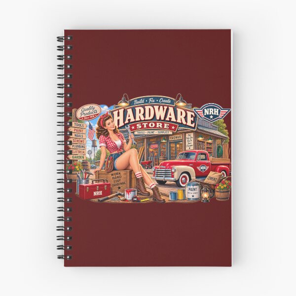 Item preview, Vintage American Hardware Store Retro Poster designed and sold by Normandy Road Heritage.