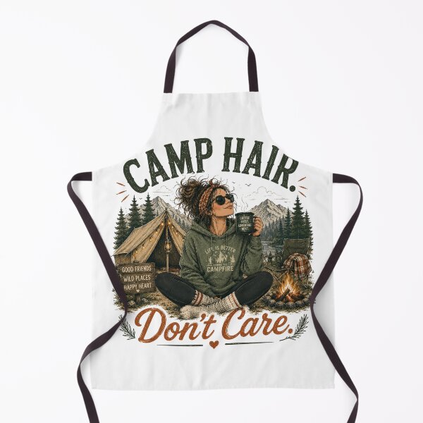 Item preview, Camp Hair. Don’t Care. designed and sold by Side Quest Co..