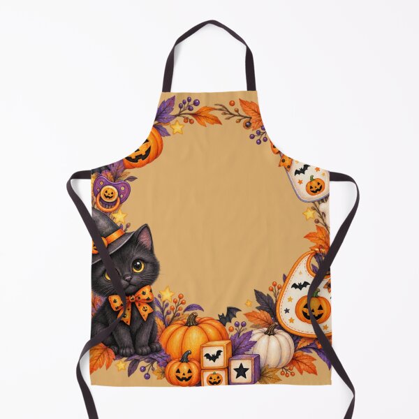 Item preview, Halloween Black Cat Pumpkin Baby Fall designed and sold by Artbymonika.