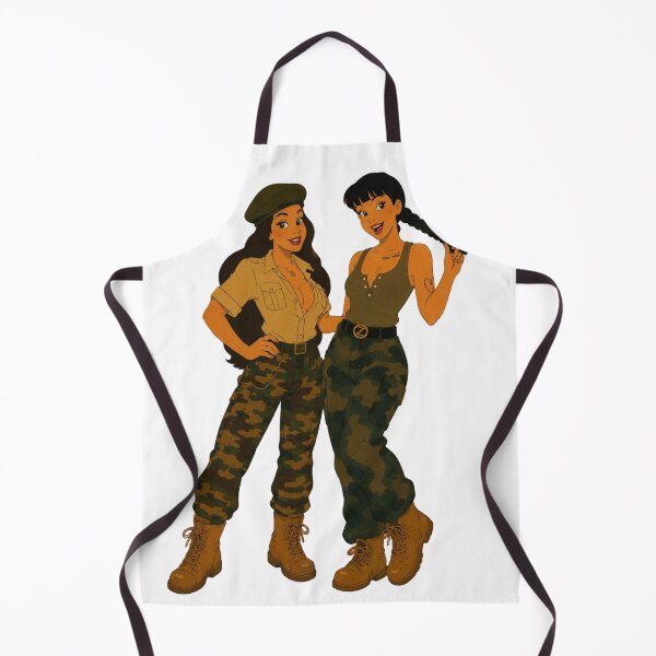 Item preview, Military Pin-Up Girls – Retro Cartoon Army Duo designed and sold by  Hollow Moon Studios..