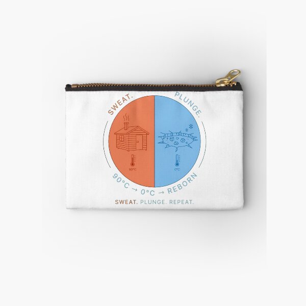 Item preview, Sweat Plunge Repeat - Sauna and Cold Plunge Yin Yang - 90C to 0C designed and sold by Neurospicy Trolls.