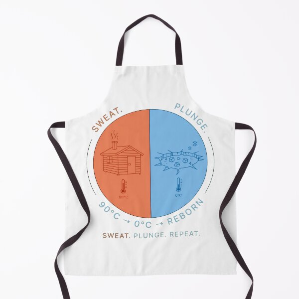 Item preview, Sweat Plunge Repeat - Sauna and Cold Plunge Yin Yang - 90C to 0C designed and sold by Neurospicy Trolls.