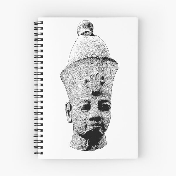 Item preview, Pen and ink sketch of a granite head of an ancient egyptian  pharaoh designed and sold by stevepaint.