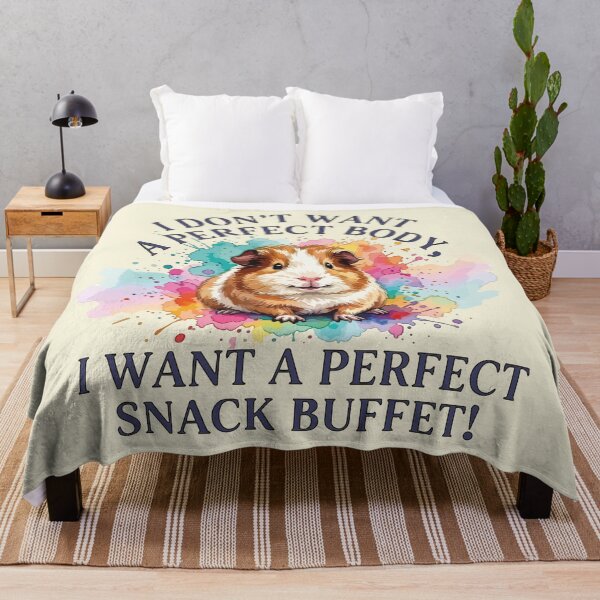 Item preview, I Don't Want A Perfect Body I Want A Perfect Snack Buffet Guinea Pig designed and sold by chriswo-design.