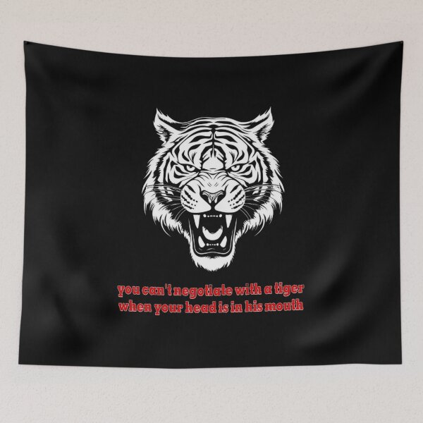 Item preview, You Can't Negotiate With A Tiger - Bold Tiger Art Streetwear designed and sold by 101-Stor.