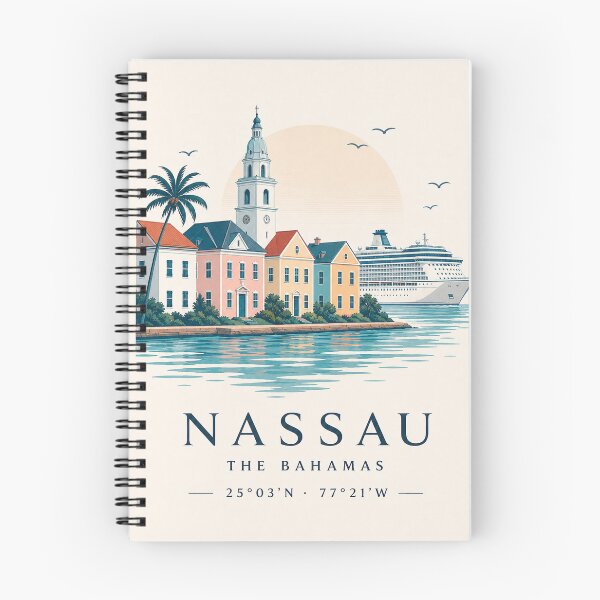 Item preview, Nassau Bahamas Coordinates designed and sold by ChicClicker.