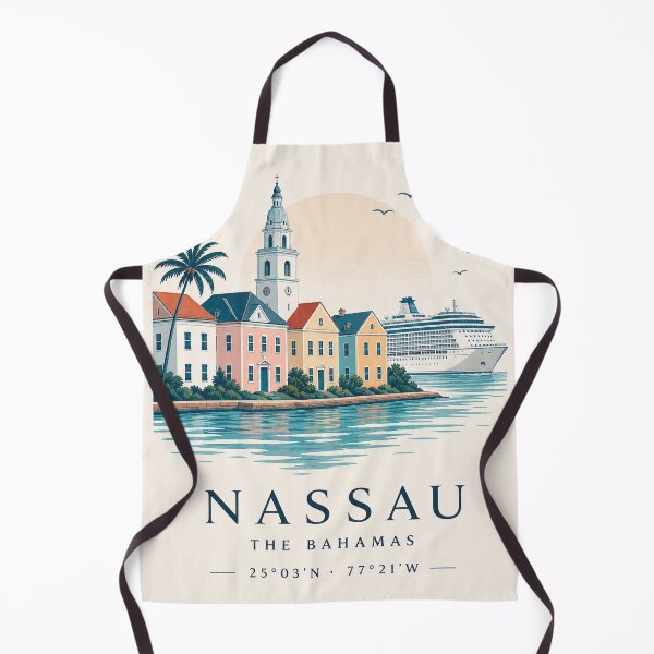 Item preview, Nassau Bahamas Coordinates designed and sold by ChicClicker.