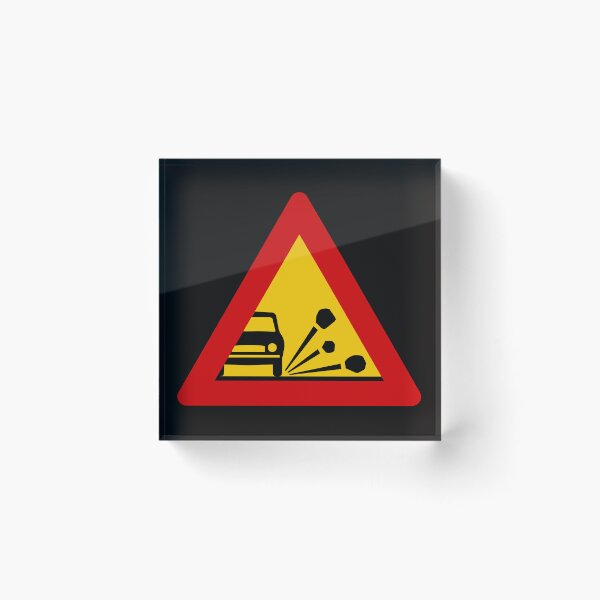 Item preview, Loose Gravel (Steinkast) - Icelandic Road Signs designed and sold by Signs of Iceland.