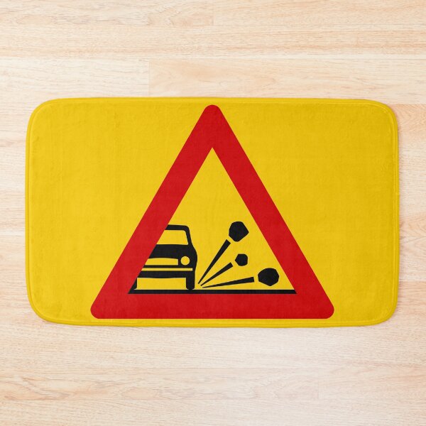 Item preview, Loose Gravel (Steinkast) - Icelandic Road Signs designed and sold by Signs of Iceland.