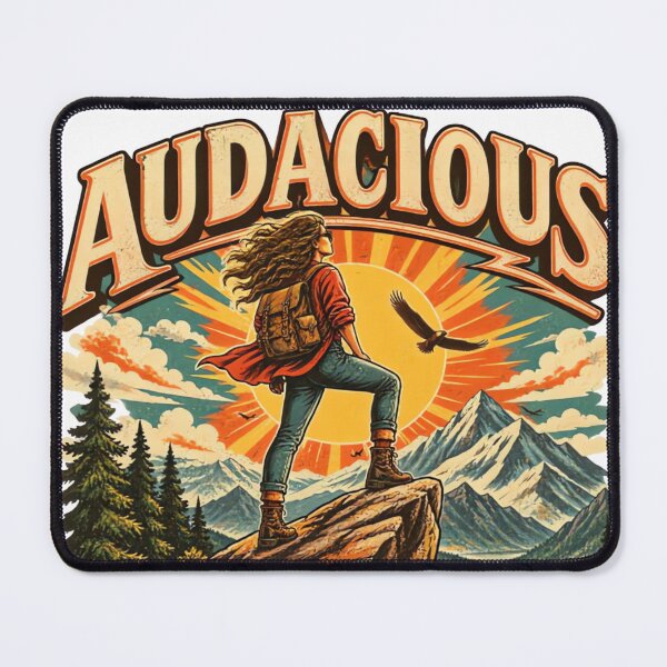 Item preview, Audacious Vintage Hiking Adventure Retro Mountain Explorer designed and sold by urbinet.