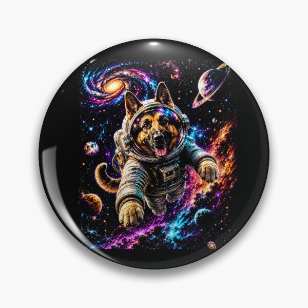 Item preview,  Cosmic German Shepherd Dog Astronaut Galaxy Adventure | Colorful Space Fantasy Art designed and sold by SOUFIANE1991.