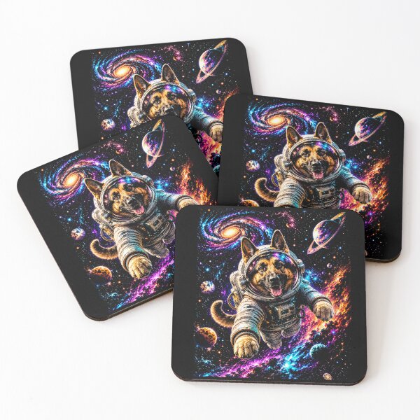 Item preview,  Cosmic German Shepherd Dog Astronaut Galaxy Adventure | Colorful Space Fantasy Art designed and sold by SOUFIANE1991.