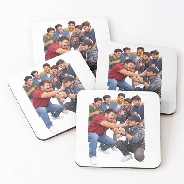 Item preview, Friends Laughing Together – Funny Friendship Coffee Hangout Group designed and sold by Prince Tripathi .