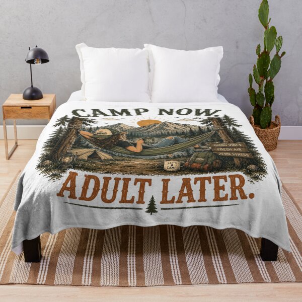 Item preview, Camp Now. Adult Later. designed and sold by Side Quest Co..
