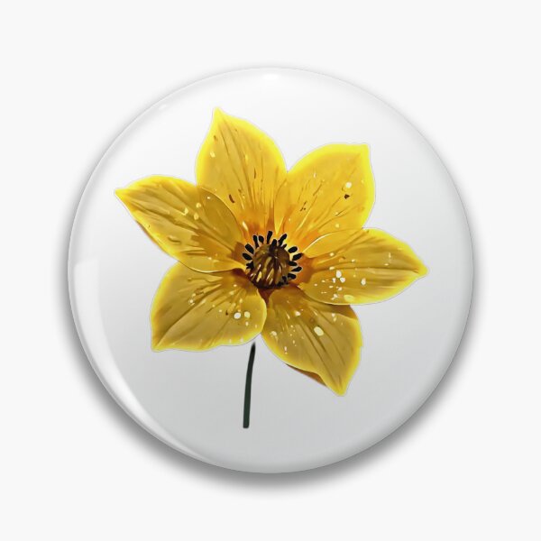 Item preview, Vibrant Yellow Flower - Bright Glowing Botanical Flower Graphic Design designed and sold by Aedition.