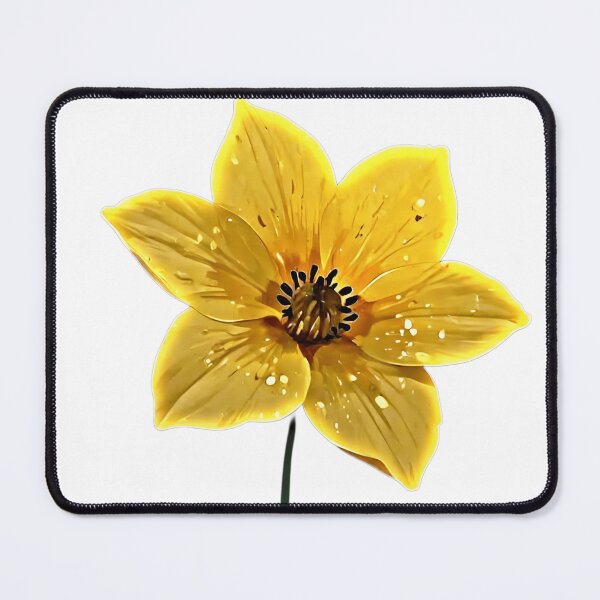 Item preview, Vibrant Yellow Flower - Bright Glowing Botanical Flower Graphic Design designed and sold by Aedition.