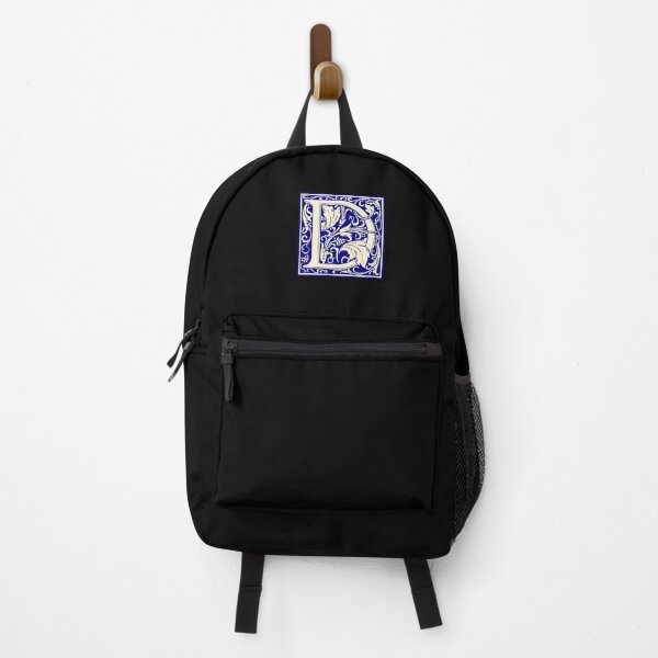 Artikelvorschau, William Morris Vintage Buchstabe D Monogramm Anfangsblau entworfen und verkauft von Jeallan Designs.