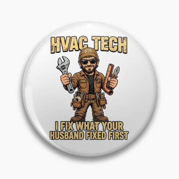 Item preview, Funny HVAC Tech Shirt - I Fix What Your Husband Fixed First designed and sold by PrettyCrypt.