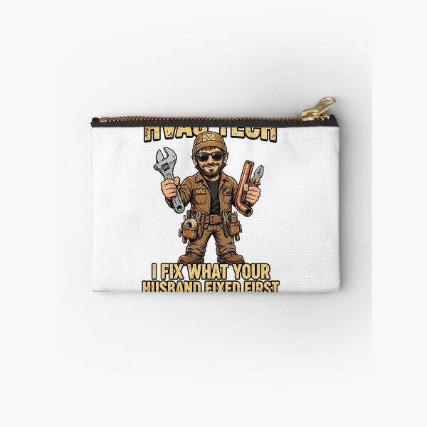 Item preview, Funny HVAC Tech Shirt - I Fix What Your Husband Fixed First designed and sold by PrettyCrypt.
