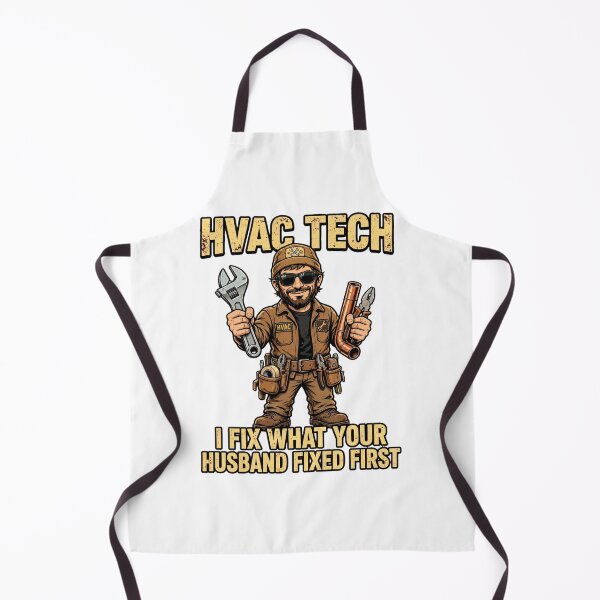 Item preview, Funny HVAC Tech Shirt - I Fix What Your Husband Fixed First designed and sold by PrettyCrypt.