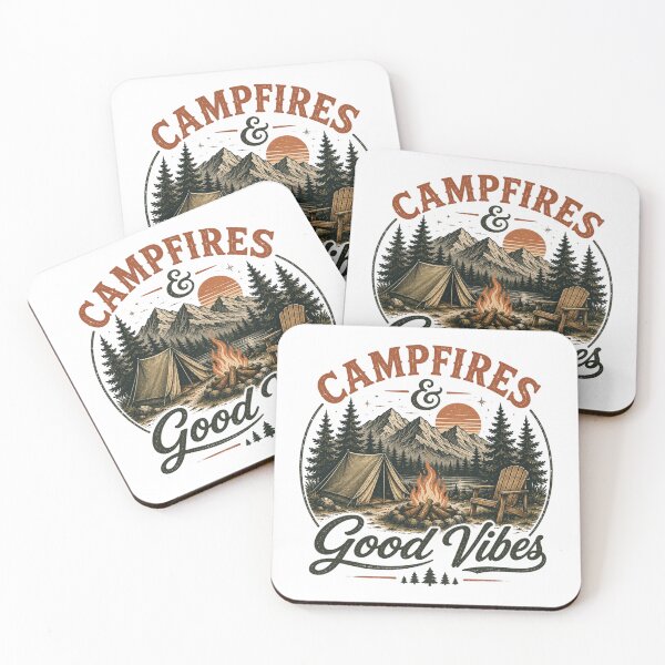 Item preview, Campfires & Good Vibes designed and sold by Side Quest Co..