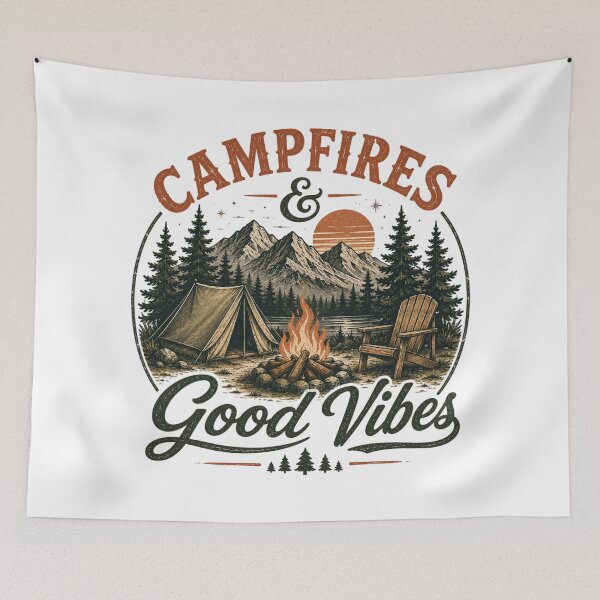 Item preview, Campfires & Good Vibes designed and sold by Side Quest Co..